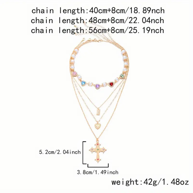 Regalia Gem Cross Necklace
