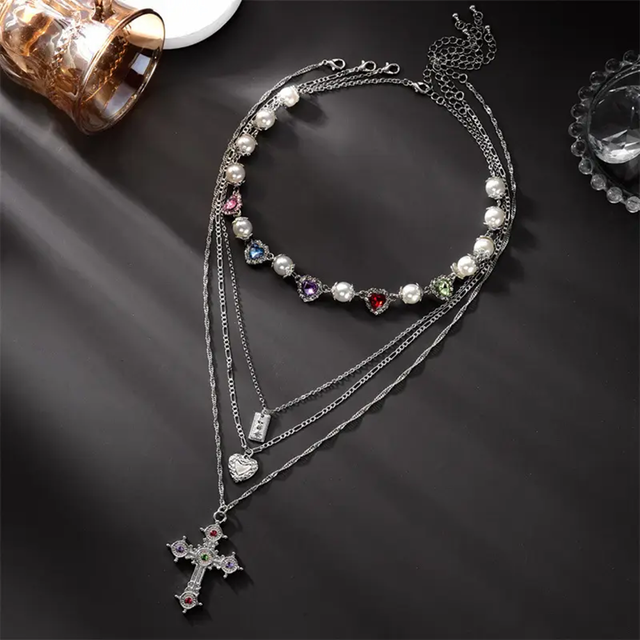 Regalia Gem Cross Necklace