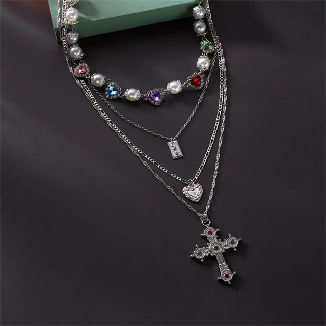 Regalia Gem Cross Necklace
